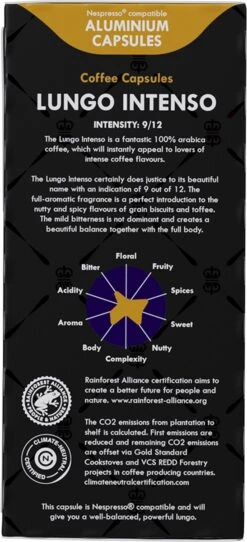 Gran Maestro Italiano - Lungo Intenso - Koffiecups - Nespresso Compatibel Capsules - Krachtige Smaak - 6 X 20 Cups 10 Gran Maestro Italiano - Lungo Intenso - Koffiecups - Nespresso Compatibel Capsules - Krachtige Smaak - 6 X 20 Cups -Koffie/Drankjes Winkel 547x1200 2