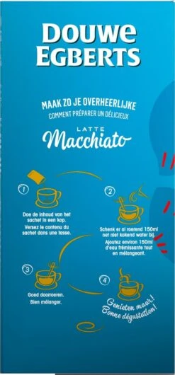Douwe Egberts Verwenkoffie Latte Macchiato Oploskoffie - 5 X 8 Zakjes -Koffie/Drankjes Winkel 559x1200 1