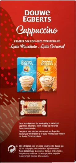 Douwe Egberts Verwenkoffie Cappuccino Oploskoffie - 5 X 10 Zakjes 17 Douwe Egberts Verwenkoffie Cappuccino Oploskoffie - 5 X 10 Zakjes -Koffie/Drankjes Winkel 560x1200