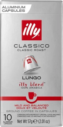Illy Lungo Classico Koffiecups - Intensiteit 5/9 - 10 X 10 Capsules -Koffie/Drankjes Winkel 601x1200 1