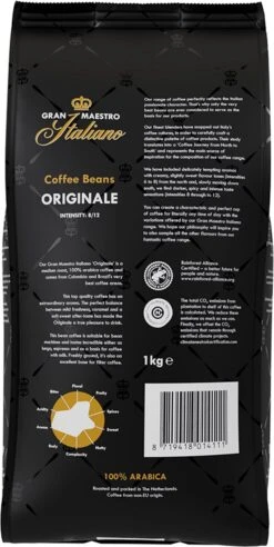 Gran Maestro Italiano - Orginale - Koffiebonen - Bonen Voor Espresso En Lungo - Arabica – 4 X 1kg -Koffie/Drankjes Winkel 602x1200 1