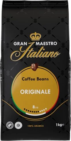 Gran Maestro Italiano - Orginale - Koffiebonen - Bonen Voor Espresso En Lungo - Arabica – 4 X 1kg -Koffie/Drankjes Winkel 602x1200 2