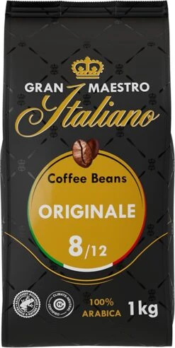 Gran Maestro Italiano - Orginale - Koffiebonen - Bonen Voor Espresso En Lungo - Arabica – 4 X 1kg -Koffie/Drankjes Winkel 602x1200 3