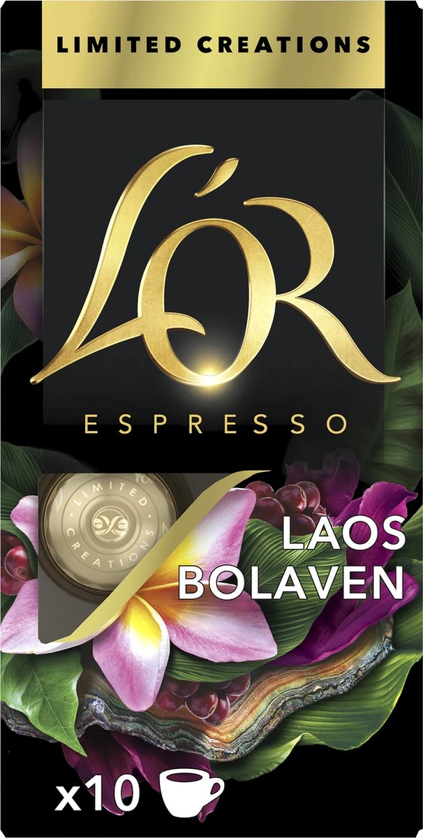 L'OR Espresso Limited Creations Laos Bolaven Koffiecups - Intensiteit 7/12 - 10 X 10 Capsules 4 L'OR Espresso Limited Creations Laos Bolaven Koffiecups - Intensiteit 7/12 - 10 X 10 Capsules - Afbeelding 2