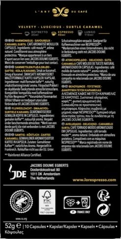 L'OR Espresso Caramel Koffiecups - 10 X 10 Capsules -Koffie/Drankjes Winkel 606x1200 11