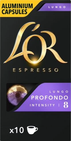 L'OR Lungo Profondo Koffiecups - Intensiteit 8/12 - 10 X 10 Capsules 22 L'OR Lungo Profondo Koffiecups - Intensiteit 8/12 - 10 X 10 Capsules -Koffie/Drankjes Winkel 607x1200 12
