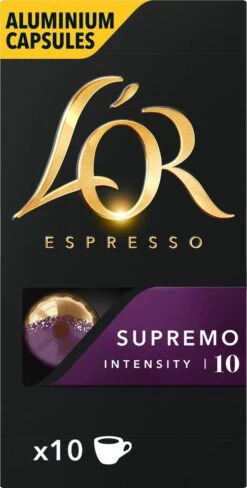 L'OR Espresso Supremo Koffiecups - Intensiteit 10/12 - 10 X 10 Capsules -Koffie/Drankjes Winkel 607x1200 3