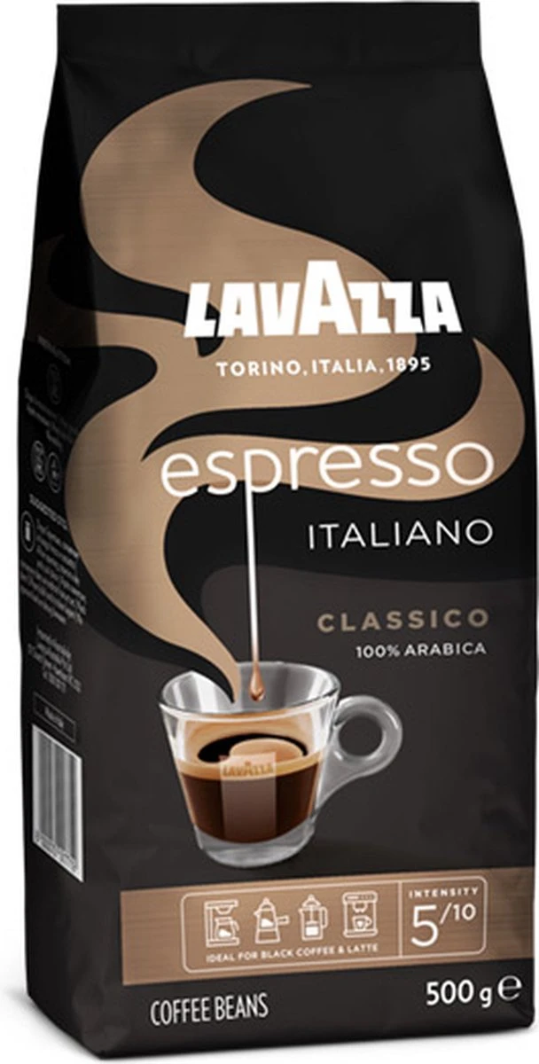 Lavazza Espresso Italiano Classico Koffiebonen - 500 Gram X4 8 Lavazza Espresso Italiano Classico Koffiebonen - 500 Gram X4 - Afbeelding 6
