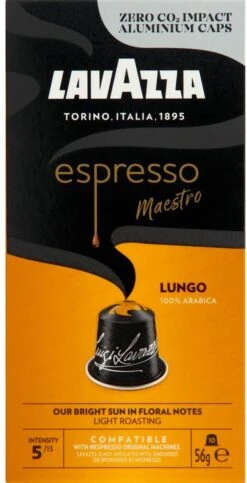 Lavazza Espresso Lungo - Aluminium Nespresso Capsules - 10 Stuks -Koffie/Drankjes Winkel 614x1200 2