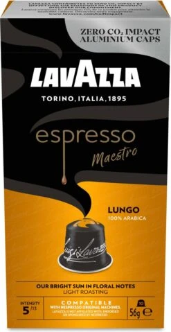 Lavazza Espresso Lungo - Aluminium Nespresso Capsules - 10 Stuks -Koffie/Drankjes Winkel 619x1200 4