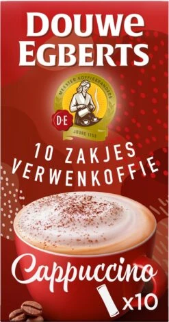 Douwe Egberts Verwenkoffie Cappuccino Oploskoffie - 5 X 10 Zakjes 16 Douwe Egberts Verwenkoffie Cappuccino Oploskoffie - 5 X 10 Zakjes -Koffie/Drankjes Winkel 630x1200