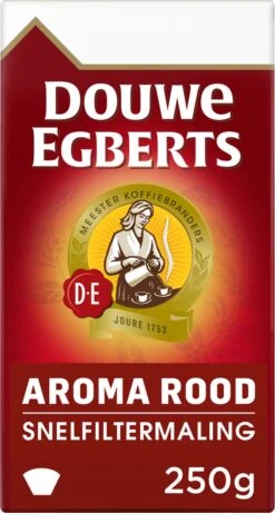 Douwe Egberts Aroma Rood Filterkoffie - 24 X 250 Gram -Koffie/Drankjes Winkel 643x1200 3