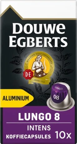 Douwe Egberts Lungo Intens Koffiecups - Intensiteit 8/12 - 10 X 10 Capsules -Koffie/Drankjes Winkel 643x1200 5