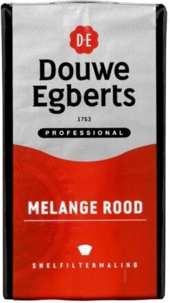 Koffie Douwe Egberts Snelfiltermaling Melange Rood 500gr - 6 Stuks -Koffie/Drankjes Winkel 673x1200