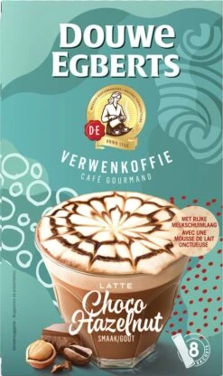 Douwe Egberts Latte Choco Hazelnut Oploskoffie - 5/9 Intensiteit - 5 X 8 Zakjes -Koffie/Drankjes Winkel 713x1200 4