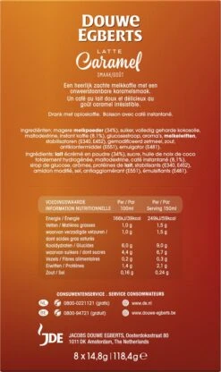 Douwe Egberts Verwenkoffie Latte Caramel Oploskoffie - 5 X 8 Zakjes 13 Douwe Egberts Verwenkoffie Latte Caramel Oploskoffie - 5 X 8 Zakjes -Koffie/Drankjes Winkel 713x1200 6