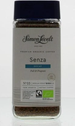 Simon Lévelt | Cafeïnevrije Oploskoffie Premium Organic Coffee - 100g -Koffie/Drankjes Winkel 720x1200