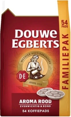 Douwe Egberts Aroma Rood Koffiepads - 4 X 54 Pads -Koffie/Drankjes Winkel 726x1200