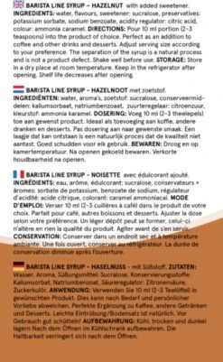 Fitcy | Koffiesiroop | Hazelnoot | Barista Syrup | Zero | Vegan | Vetvrij | Suikervrij | Keto-vriendelijk | Koffie | Siroop | MET DOSEERPOMP | 1L -Koffie/Drankjes Winkel 739x1200