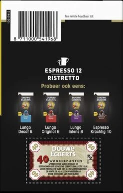 Douwe Egberts Espresso Ristretto Koffiecups (12) - 5 X 40 Koffiecups 10 Douwe Egberts Espresso Ristretto Koffiecups (12) - 5 X 40 Koffiecups -Koffie/Drankjes Winkel 770x1200 2