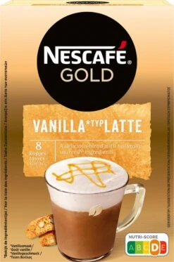 Nescafé Gold Latte Vanille Oploskoffie - 6 Doosjes à 8 Zakjes -Koffie/Drankjes Winkel 794x1200 1