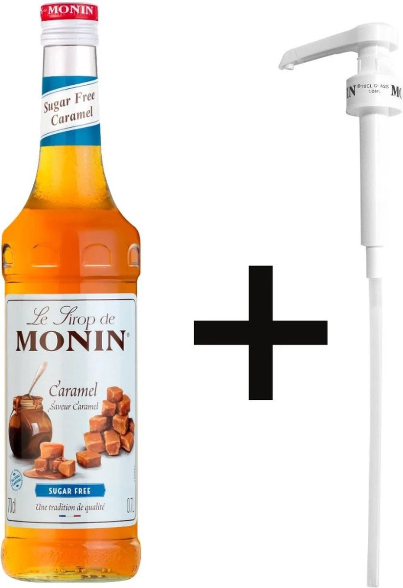 Monin Caramel Suikervrij 70cl Koffiesiroop Met Doseer Pompje 3 Monin Caramel Suikervrij 70cl Koffiesiroop Met Doseer Pompje