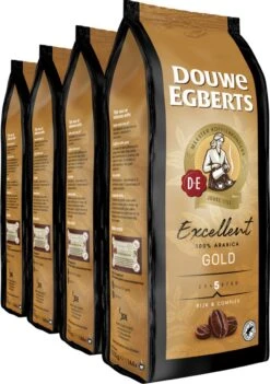Douwe Egberts Excellent Gold Koffiebonen - 5/9 Intensiteit - 4 X 1kg -Koffie/Drankjes Winkel 844x1200