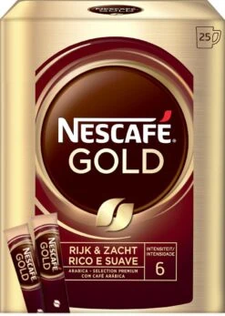 Nescafé Gold Oploskoffie - 6 Doosjes à 25 Zakjes -Koffie/Drankjes Winkel 853x1200