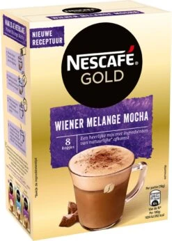 Nescafé Gold Wiener Melange Mocha Oploskoffie - 6 Doosjes à 8 Zakjes 11 Nescafé Gold Wiener Melange Mocha Oploskoffie - 6 Doosjes à 8 Zakjes -Koffie/Drankjes Winkel 856x1200