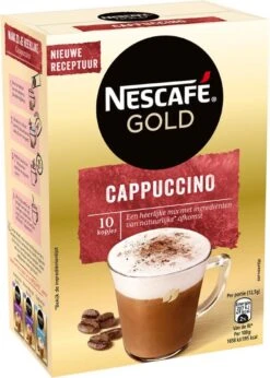Nescafé Gold Cappuccino Oploskoffie - Ongezoet - 6 Doosjes à 10 Zakjes -Koffie/Drankjes Winkel 857x1200 1