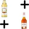 Monin VAnille Koffiesiroop VOORDEELPACK Vanille 70 + Caramel 70cl -Koffie/Drankjes Winkel 899x1200