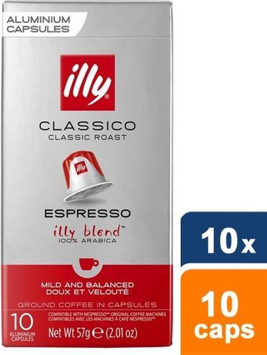 Illy Espresso Classico Koffiecups - Intensiteit 5/9 - 10 X 10 Capsules 4 Illy Espresso Classico Koffiecups - Intensiteit 5/9 - 10 X 10 Capsules - Afbeelding 2