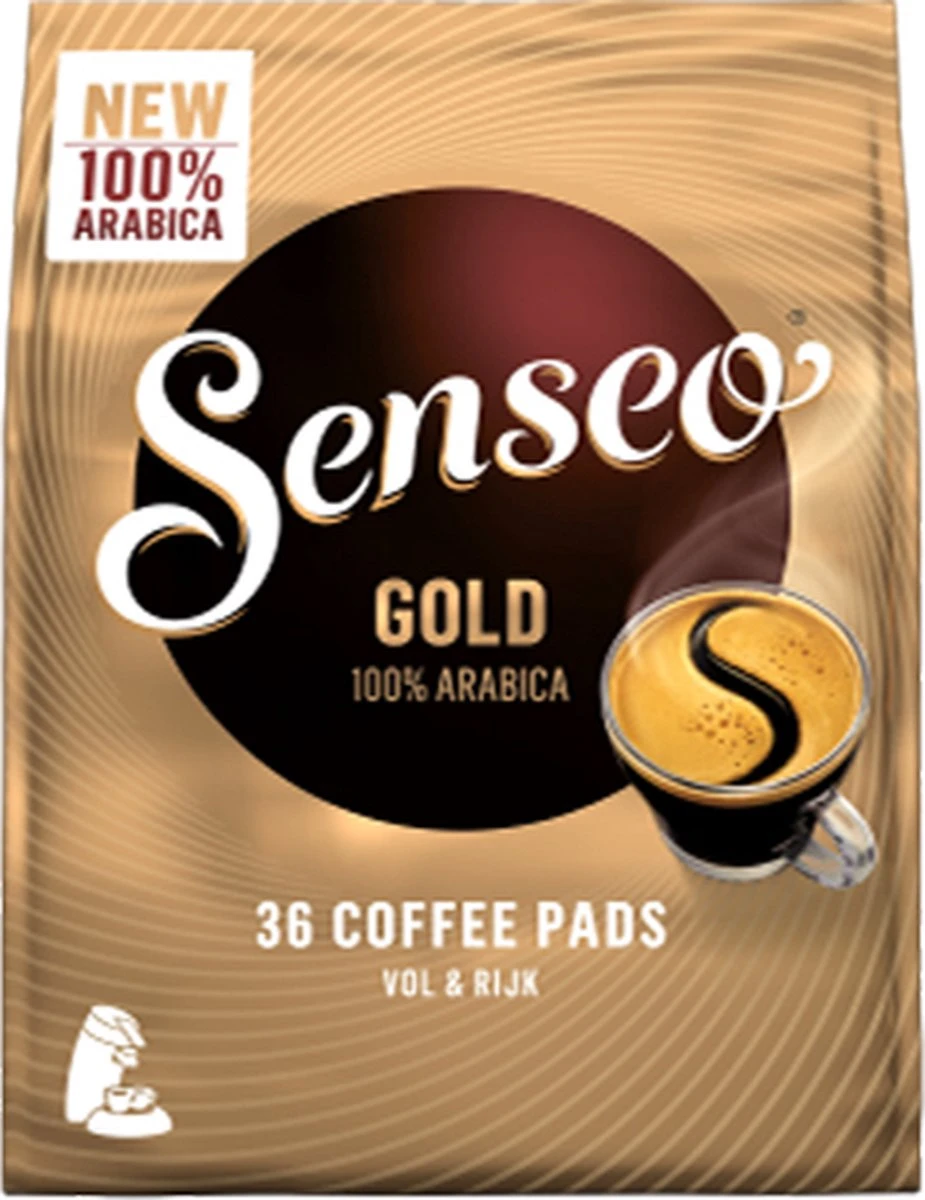 Senseo Gold Koffiepads - 5/9 Intensiteit - 10 X 36 Pads 13 Senseo Gold Koffiepads - 5/9 Intensiteit - 10 X 36 Pads - Afbeelding 11