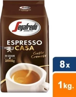 Segafredo Espresso Casa Koffiebonen - 8 X 1 Kg -Koffie/Drankjes Winkel 947x1200