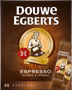 Douwe Egberts Espresso Sticks Oploskoffie - 6 X 25 Zakjes -Koffie/Drankjes Winkel 954x1200