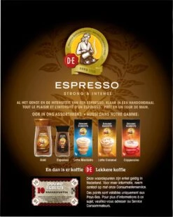 Douwe Egberts Espresso Sticks Oploskoffie - 6 X 25 Zakjes -Koffie/Drankjes Winkel 958x1200
