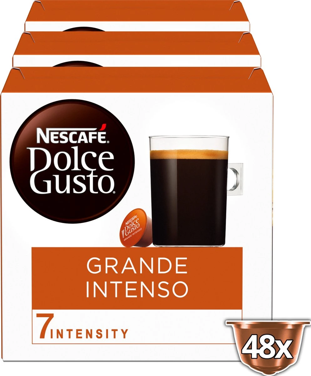 Nescafé Dolce Gusto Grande Intenso Capsules - 48 Koffiecups 4 Nescafé Dolce Gusto Grande Intenso Capsules - 48 Koffiecups - Afbeelding 2
