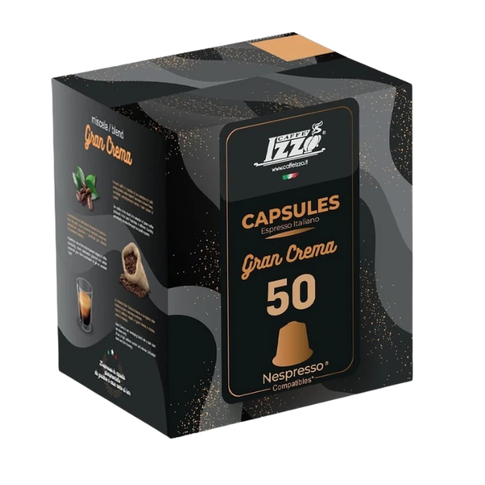 Caffè Izzo Gran Crema Capsules Voor Nespresso 50 Stuk 3 Caffè Izzo Gran Crema Capsules Voor Nespresso 50 Stuk