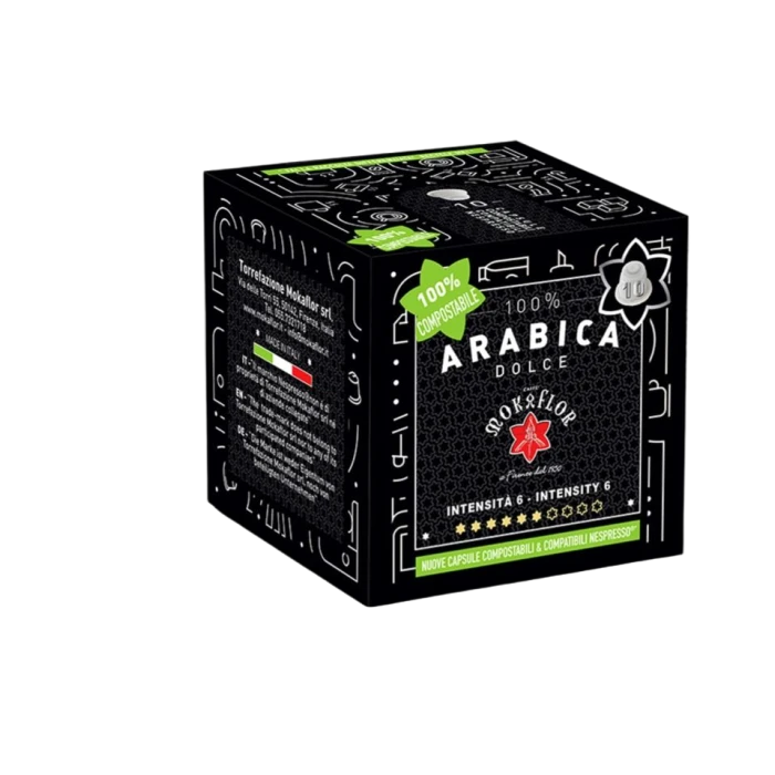 Mokaflor Dolce Arabica Capsules Voor Nespresso® Koffiecups 3 Mokaflor Dolce Arabica Capsules Voor Nespresso® Koffiecups
